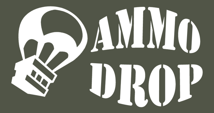 Ammo drop logo orizzontale facebook